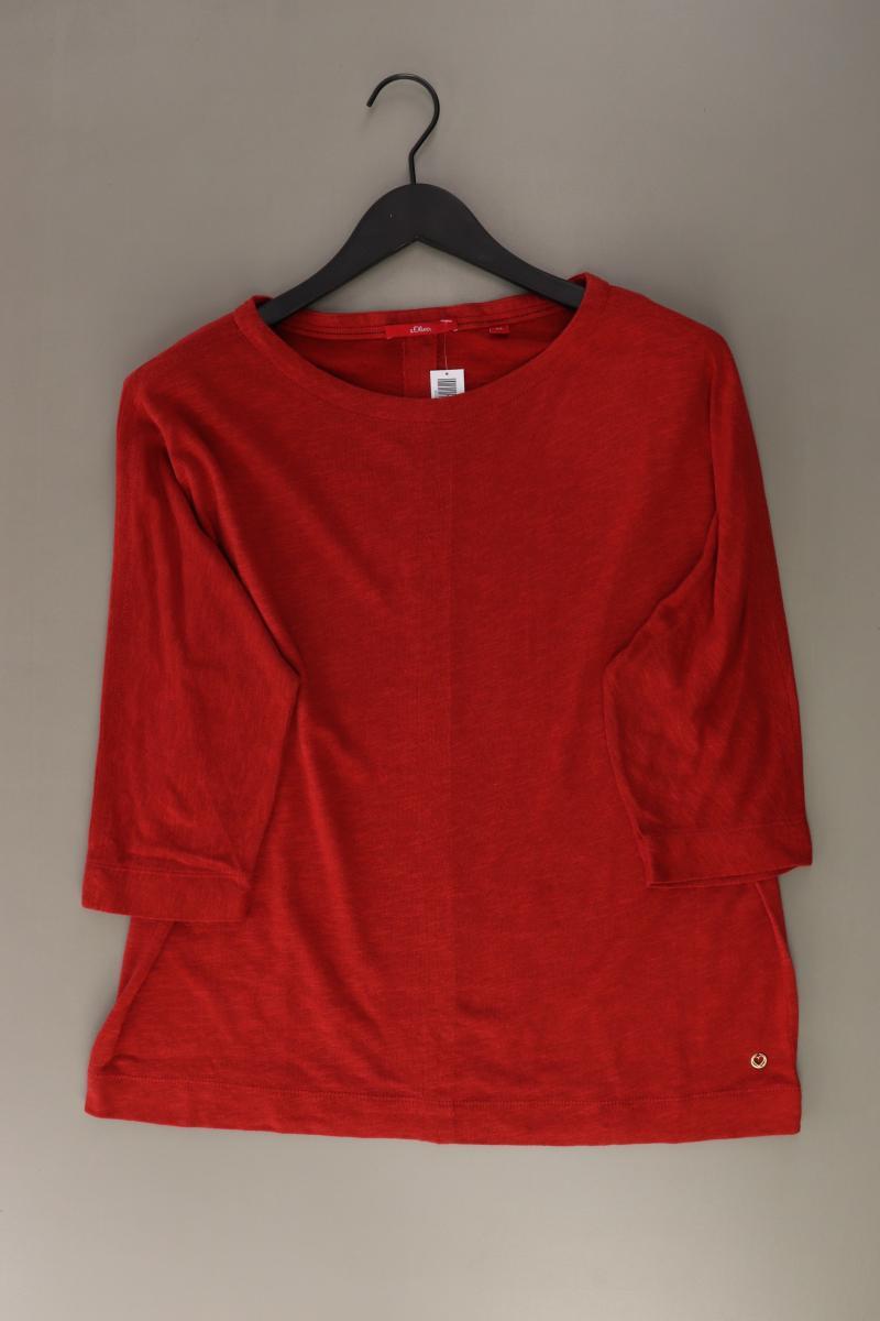s.Oliver Oversize-Shirt Gr. 42 3/4 Ärmel rot aus Baumwolle