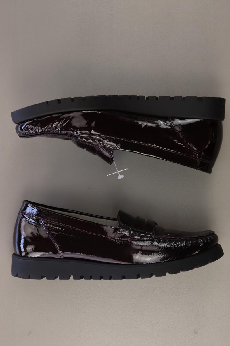 Waldläufer Halbschuhe Loafers Bordeaux Gr. 39 neuwertig rot aus Leder