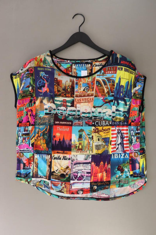 Desigual Printshirt Gr. XL Kurzarm mehrfarbig aus Baumwolle