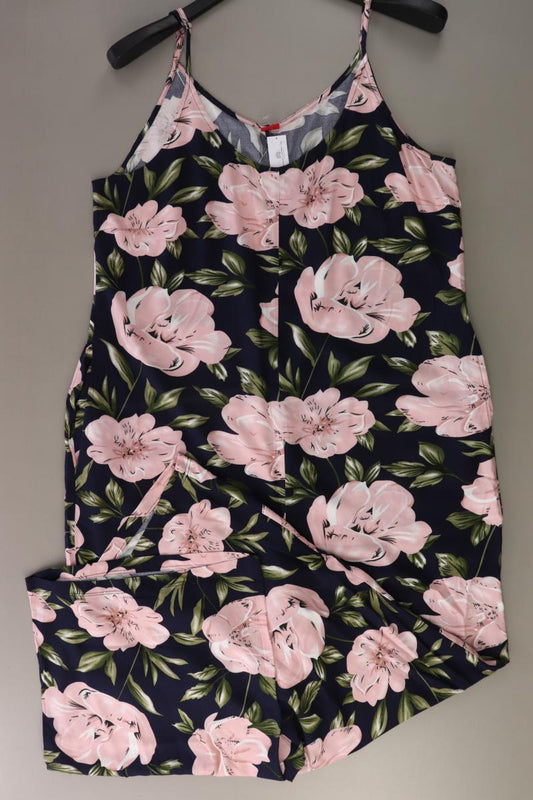 s.Oliver Langer Jumpsuit Gr. 42 mit Blumenmuster blau aus Viskose