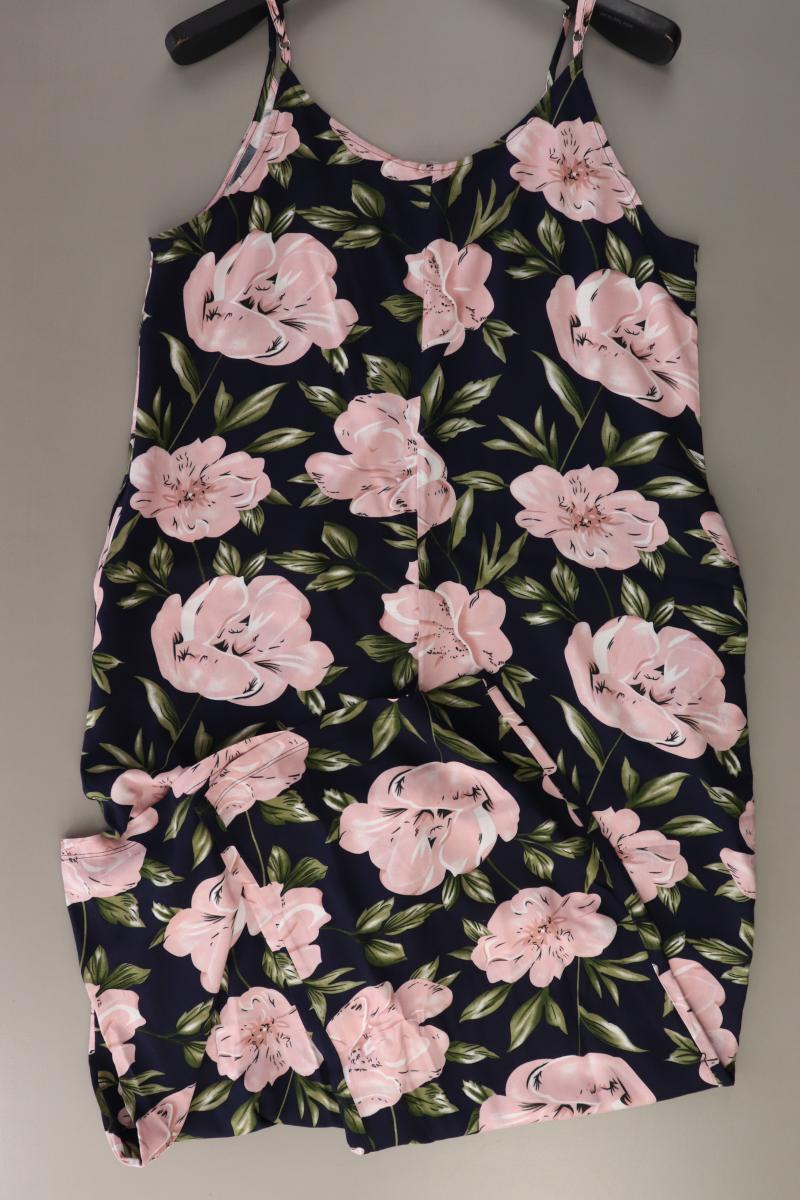 s.Oliver Langer Jumpsuit Gr. 42 mit Blumenmuster blau aus Viskose