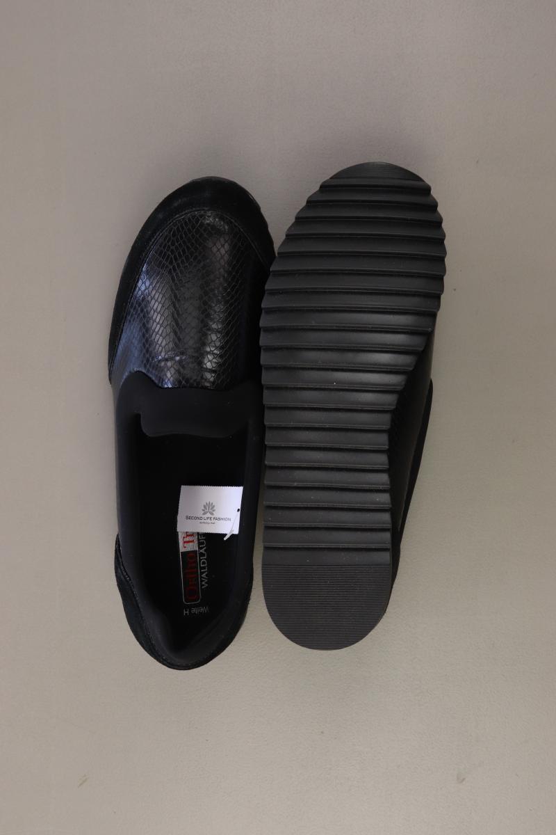 Waldläufer Sneaker Gr. 39 neuwertig Neupreis: 79,99€! schwarz aus Leder