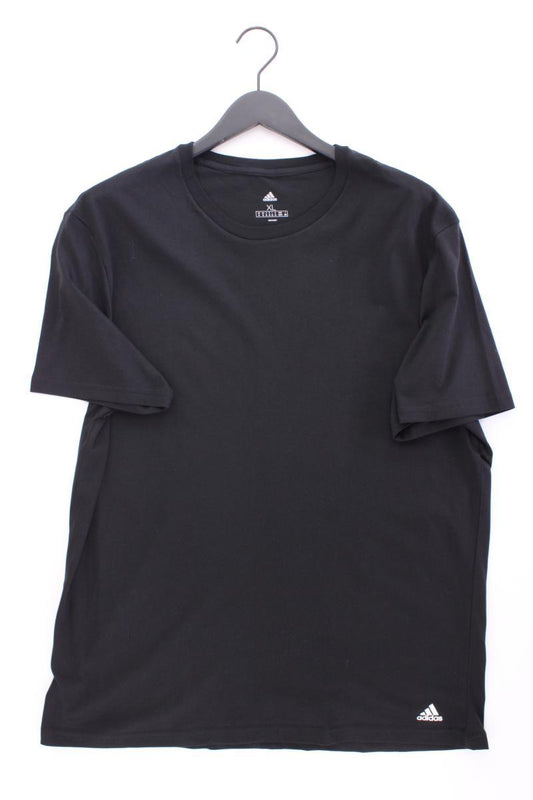 Adidas T-Shirt für Herren Gr. XL Kurzarm schwarz