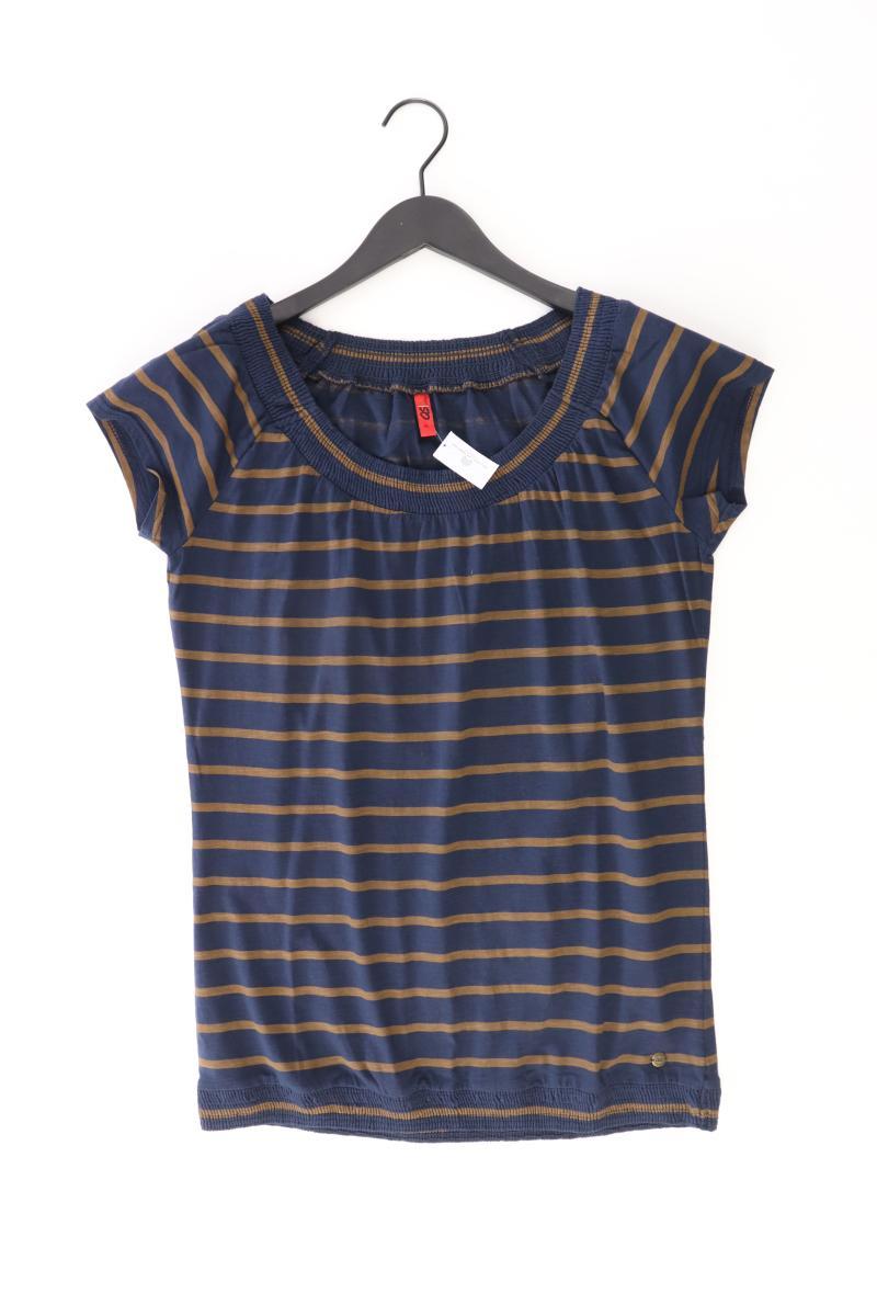 QS by s.Oliver Ringelshirt Gr. XL gestreift Kurzarm blau aus Baumwolle