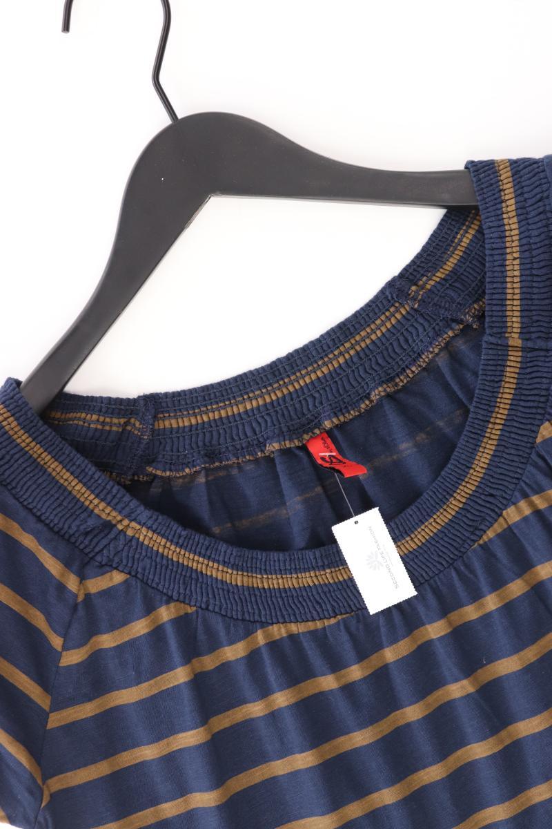 QS by s.Oliver Ringelshirt Gr. XL gestreift Kurzarm blau aus Baumwolle