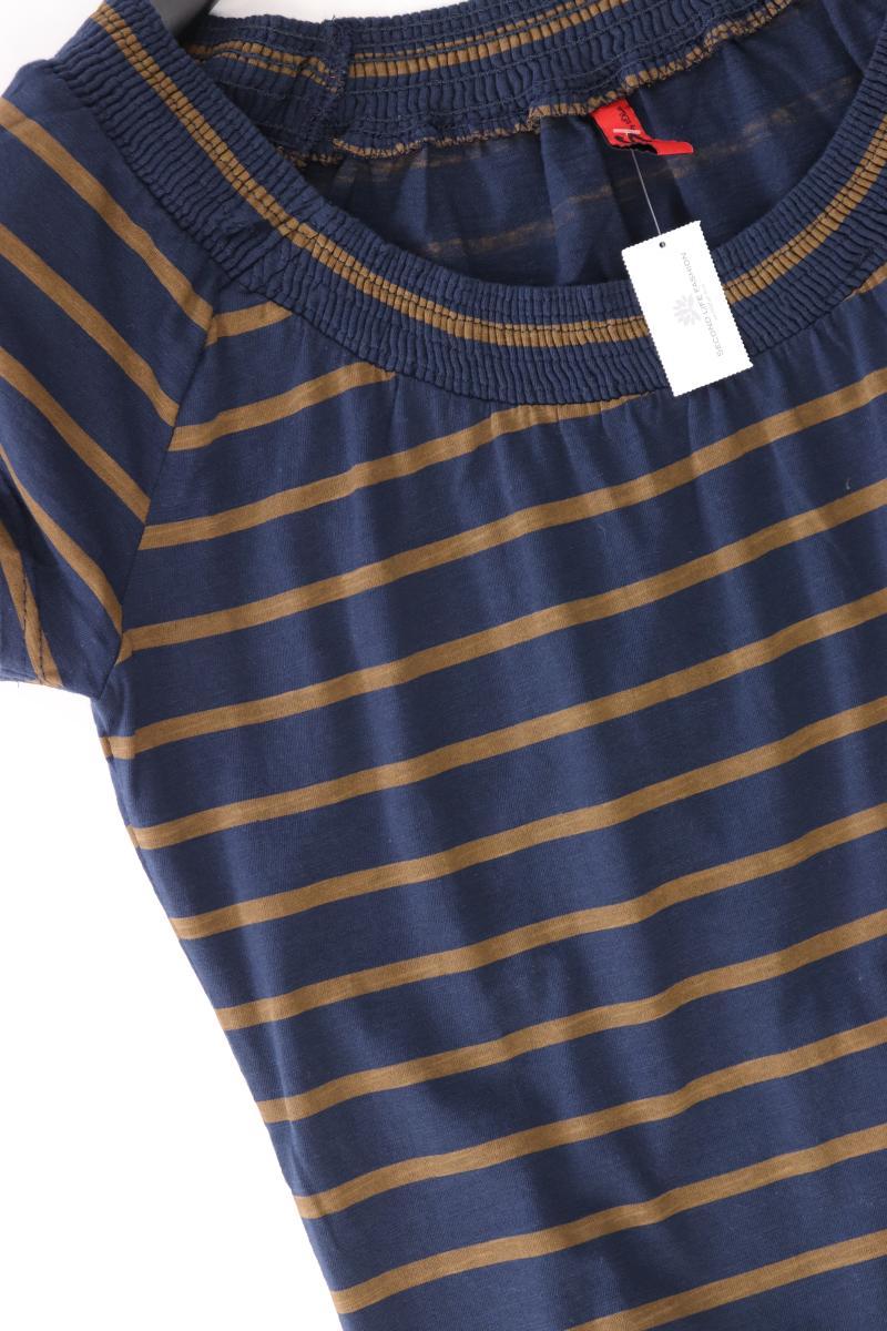 QS by s.Oliver Ringelshirt Gr. XL gestreift Kurzarm blau aus Baumwolle