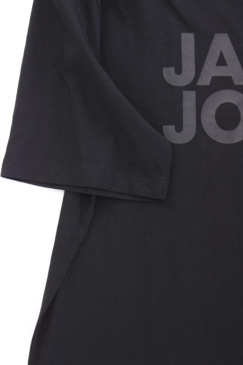 Jack & Jones Printshirt für Herren Gr. XL Kurzarm schwarz aus Baumwolle