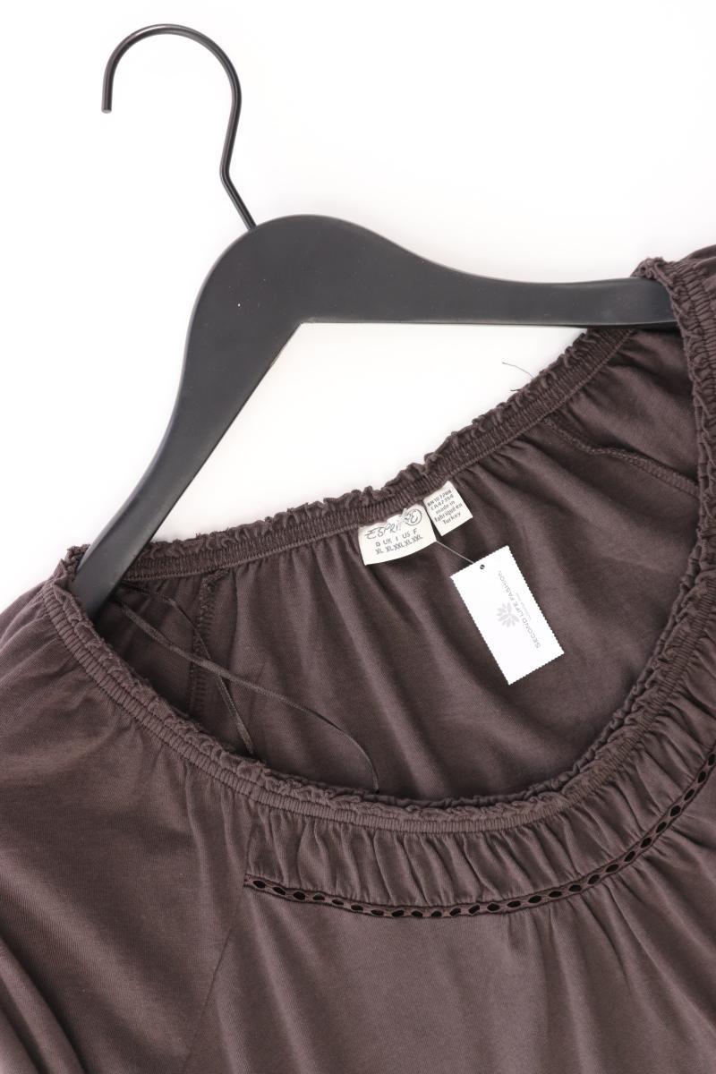 Esprit Longsleeve-Shirt Gr. XL Langarm braun aus Baumwolle
