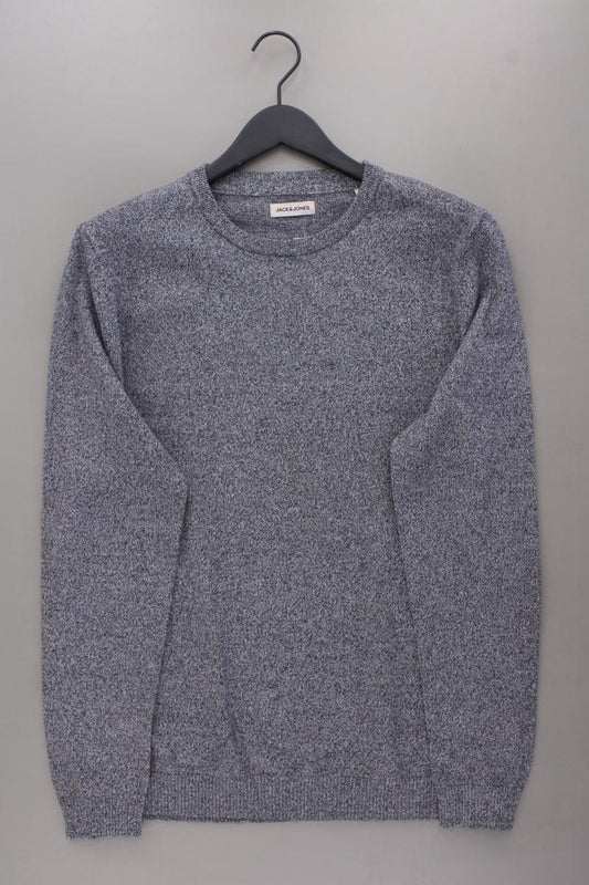Jack & Jones Feinstrickpullover für Herren Gr. L neuwertig grau aus Baumwolle