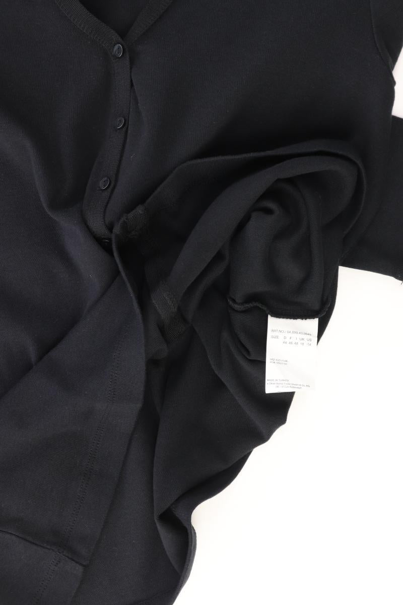 s.Oliver Regular Cardigan Gr. 44 Langarm schwarz aus Baumwolle