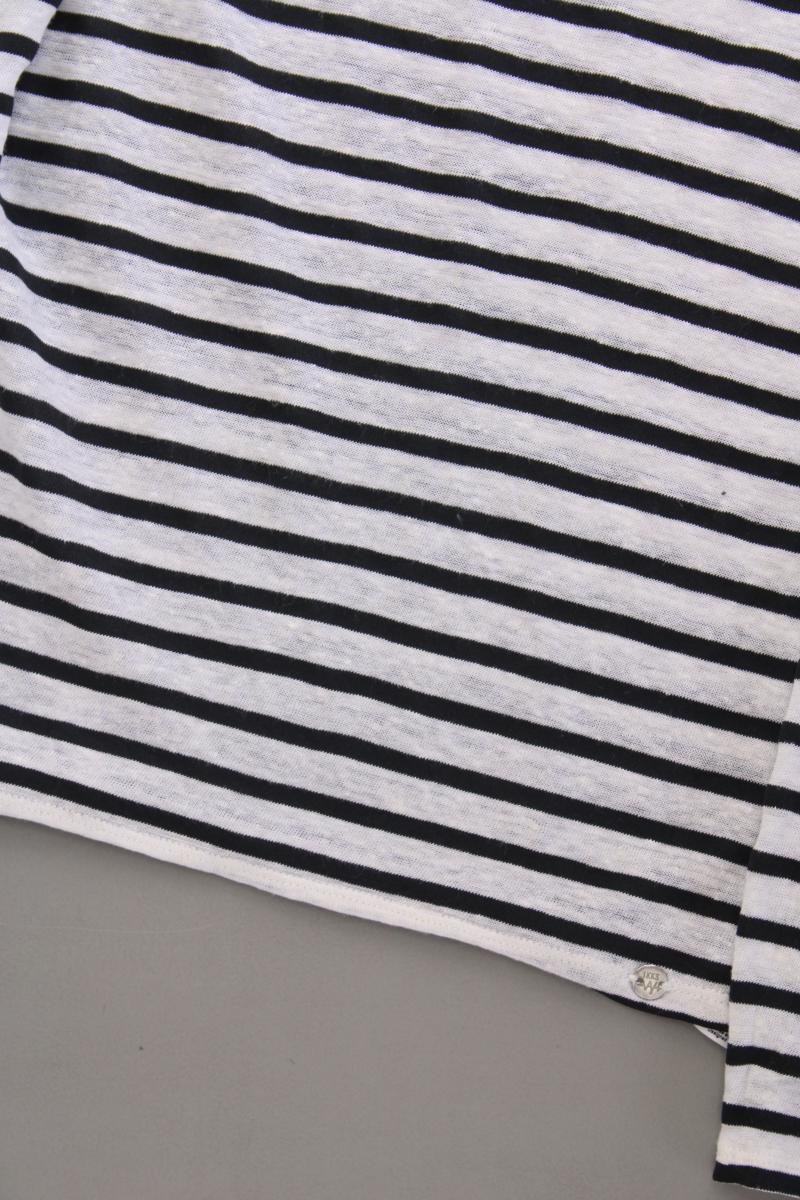 IKKS Ringelshirt Gr. M gestreift Langarm grau aus Baumwolle