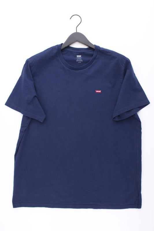 Levi's T-Shirt für Herren Gr. XL Kurzarm blau aus Baumwolle