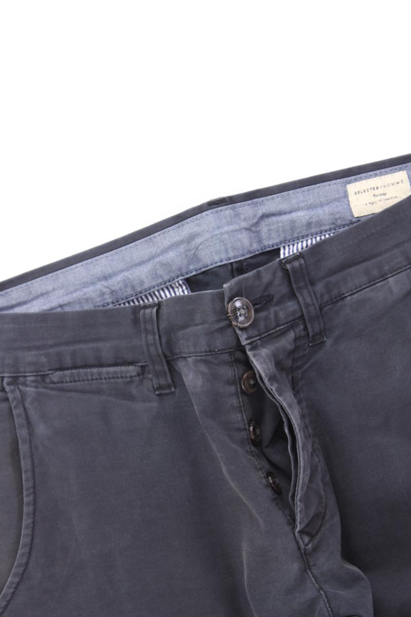 Selected Homme Chinohose für Herren Gr. W32/L34 blau aus Baumwolle