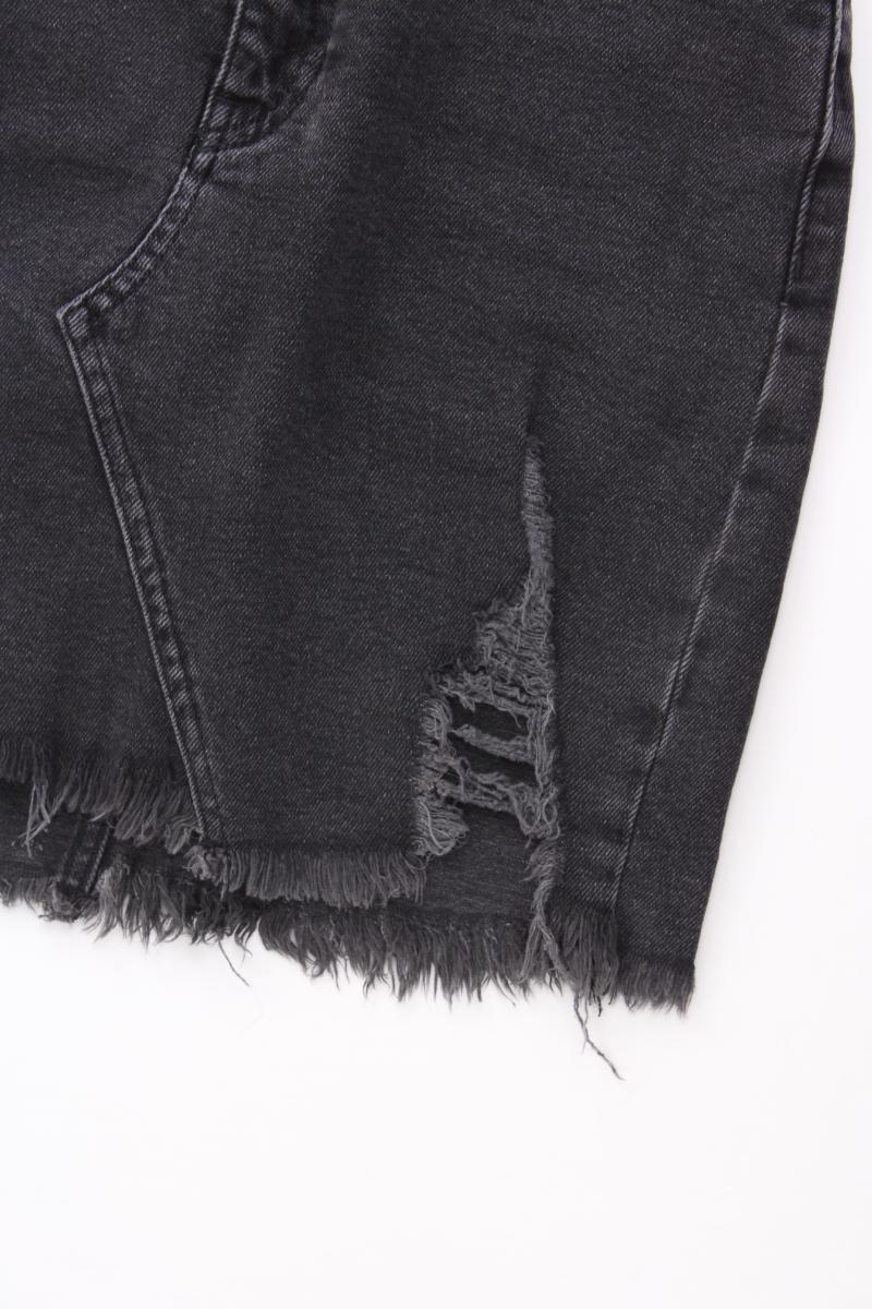 Pull&Bear Jeansrock Gr. S grau aus Baumwolle