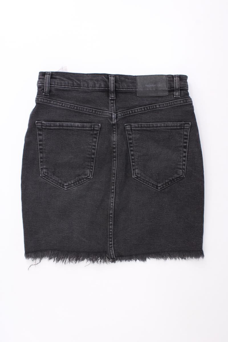 Pull&Bear Jeansrock Gr. S grau aus Baumwolle