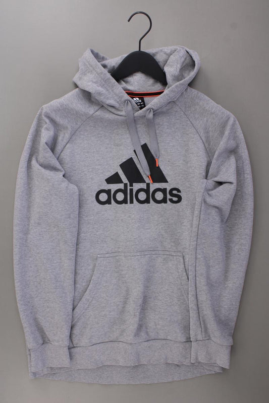 Adidas Hoodie für Herren Gr. L grau aus Baumwolle