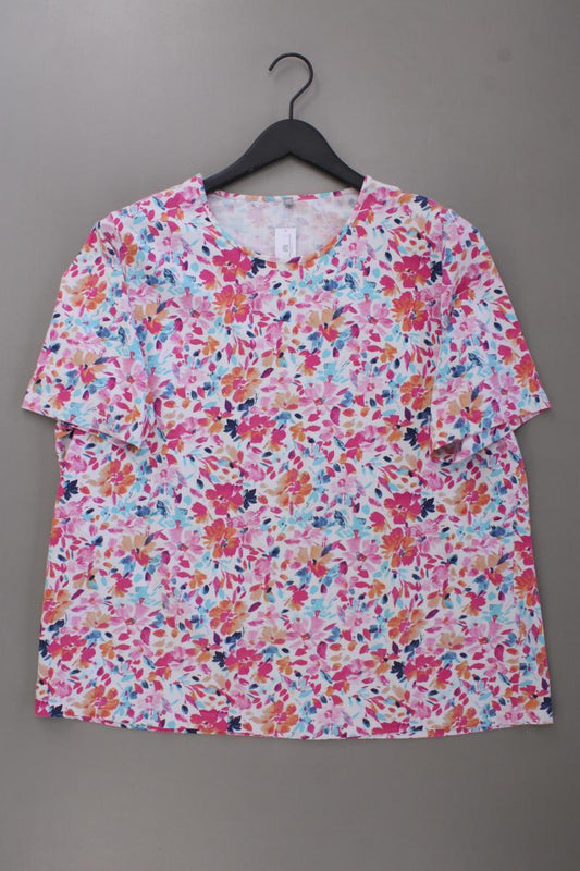 Rabe Printshirt Gr. 50 mit Blumenmuster Kurzarm mehrfarbig aus Baumwolle