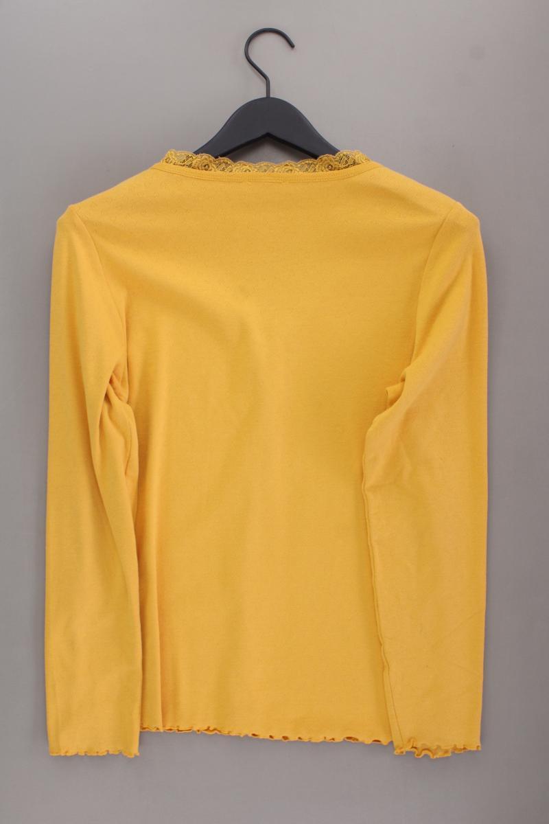 Deerberg Strickjacke Gr. M Langarm gelb aus Baumwolle