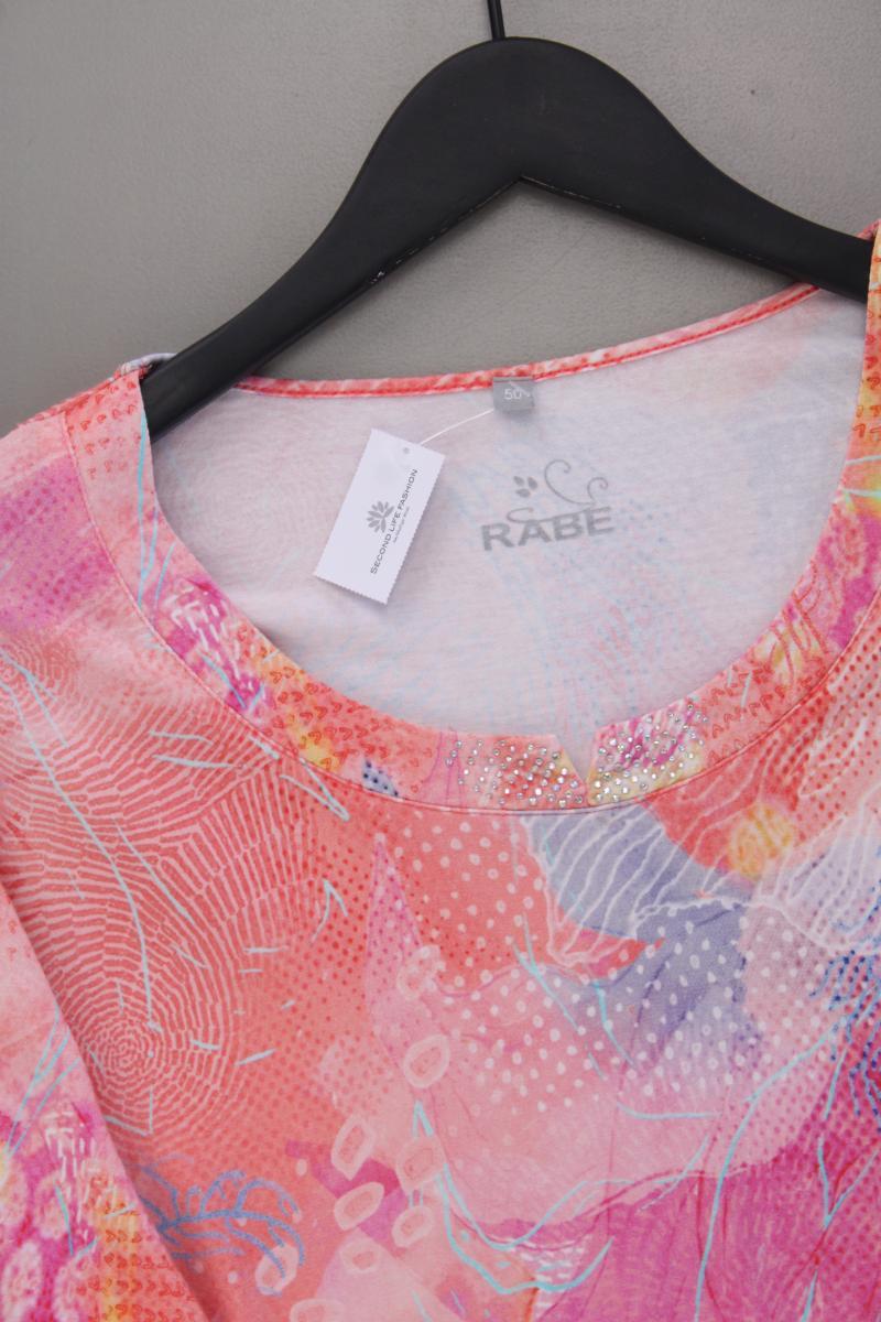 Rabe Printshirt Gr. 50 Kurzarm mehrfarbig aus Viskose