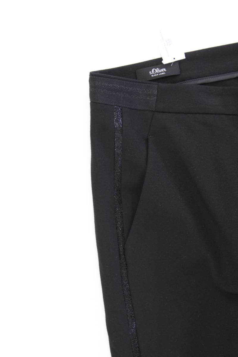 s.Oliver Black Label Stoffhose Gr. 44 neuwertig schwarz aus Viskose