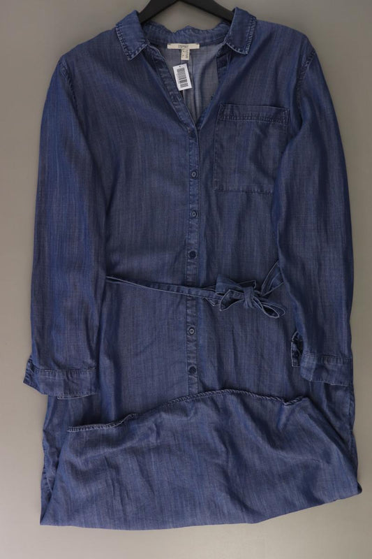 Esprit Langarmkleid Gr. XXL blau aus Lyocell