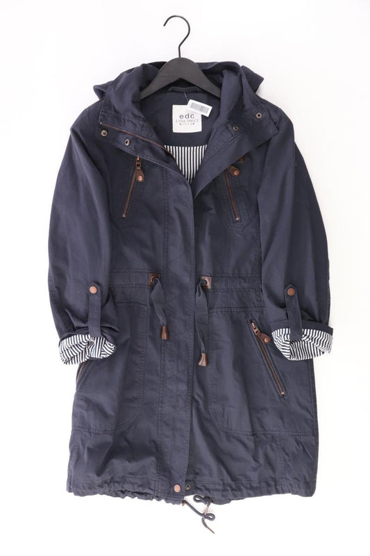 edc by Esprit Kapuzenmantel Gr. S blau aus Baumwolle