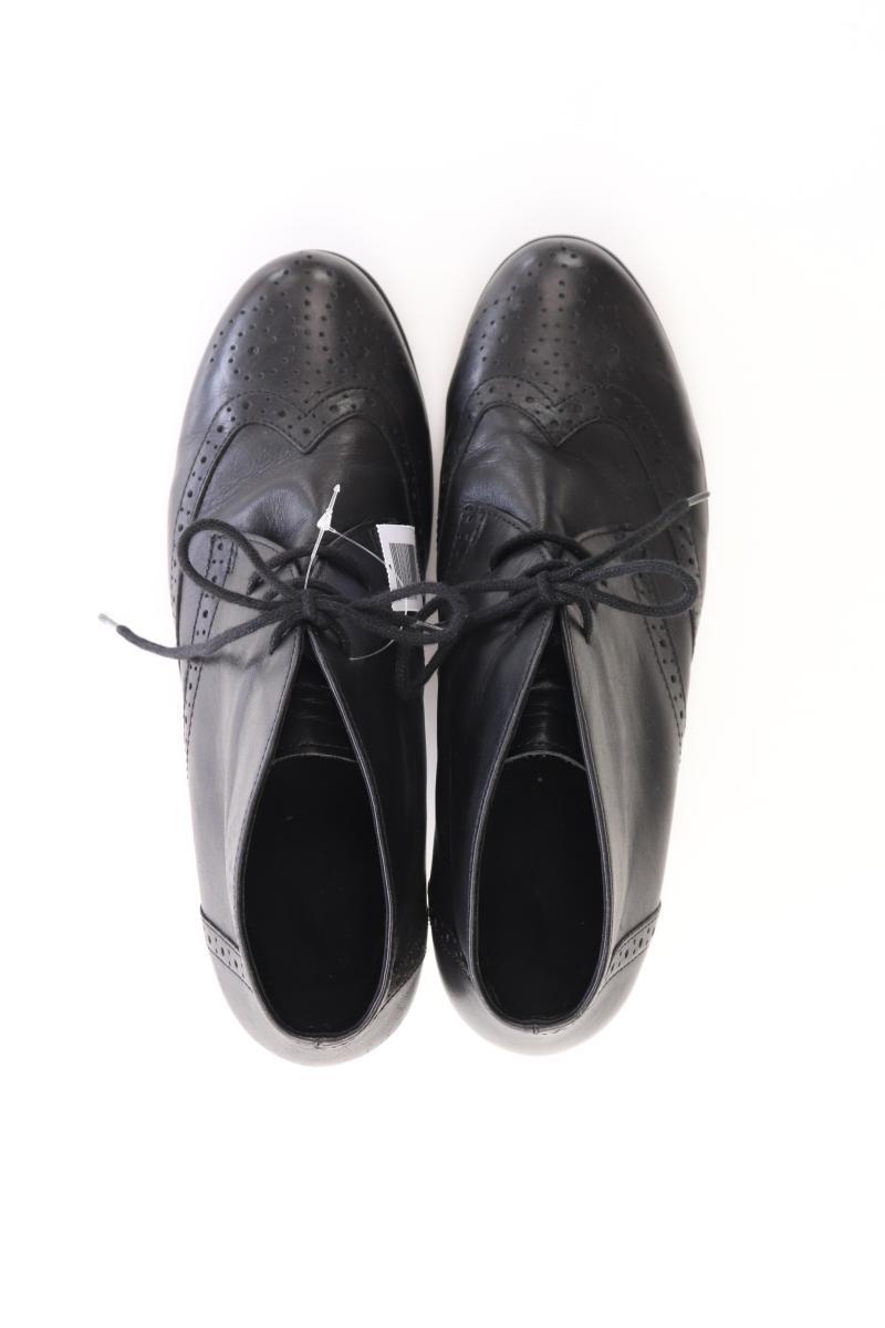 Gabor Ankle Boots Gr. 38 schwarz aus Leder
