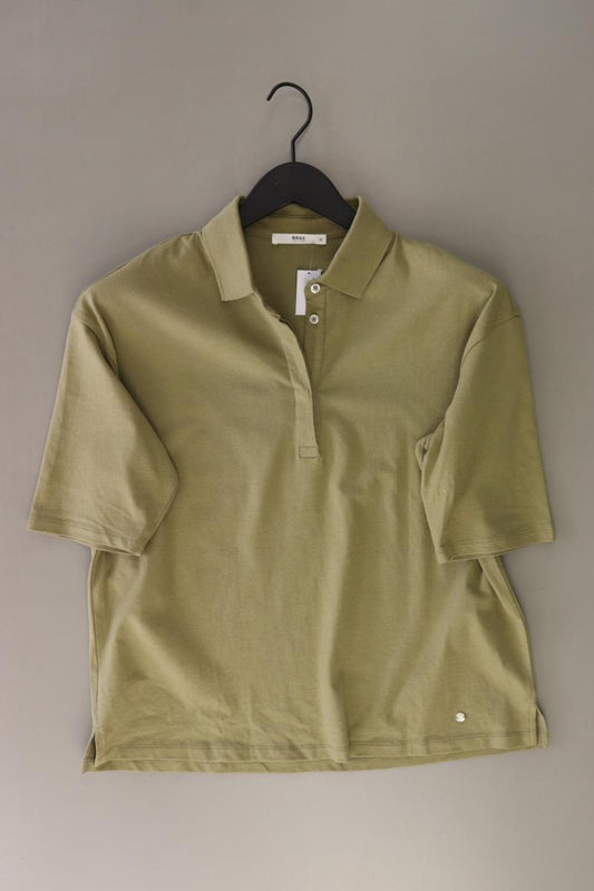 Brax Poloshirt Gr. 38 Kurzarm olivgrün aus Baumwolle