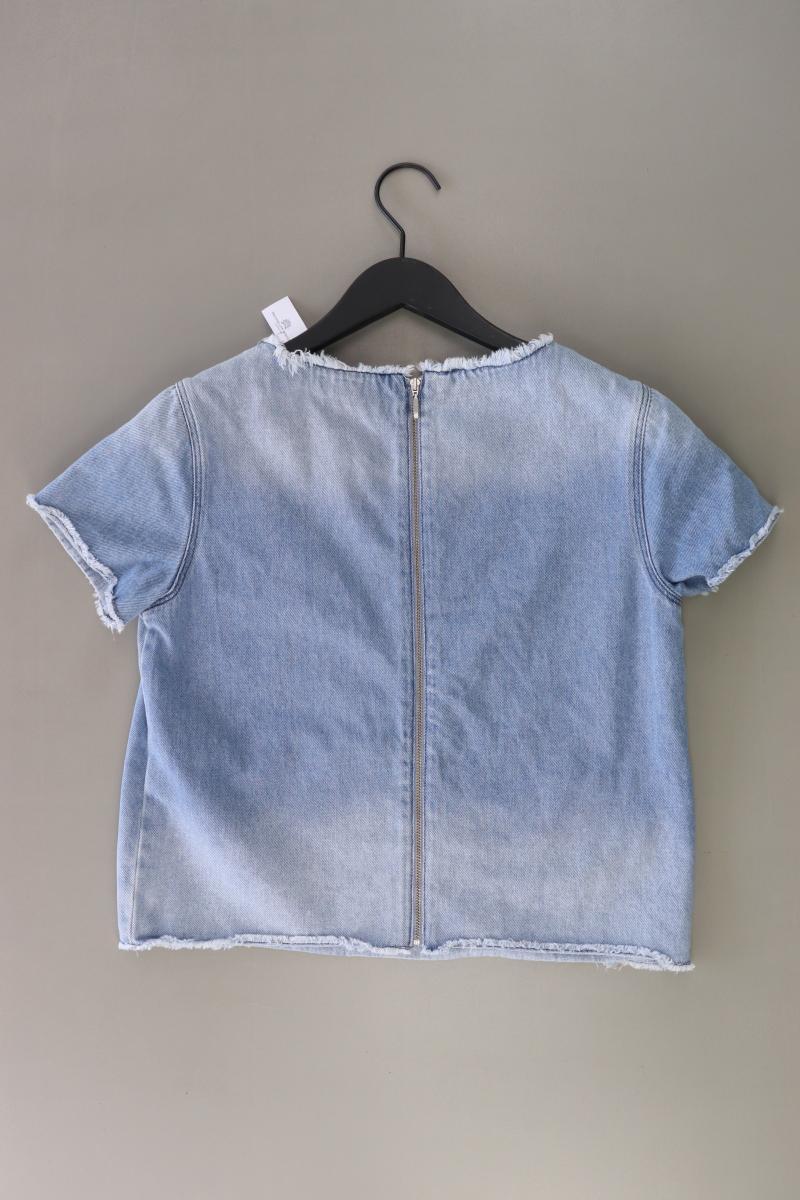 Mavi Jeansbluse Gr. S Kurzarm blau aus Baumwolle