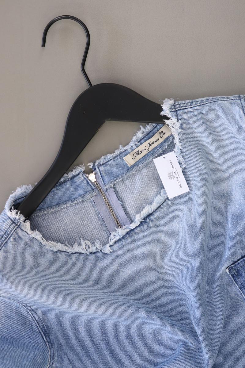 Mavi Jeansbluse Gr. S Kurzarm blau aus Baumwolle