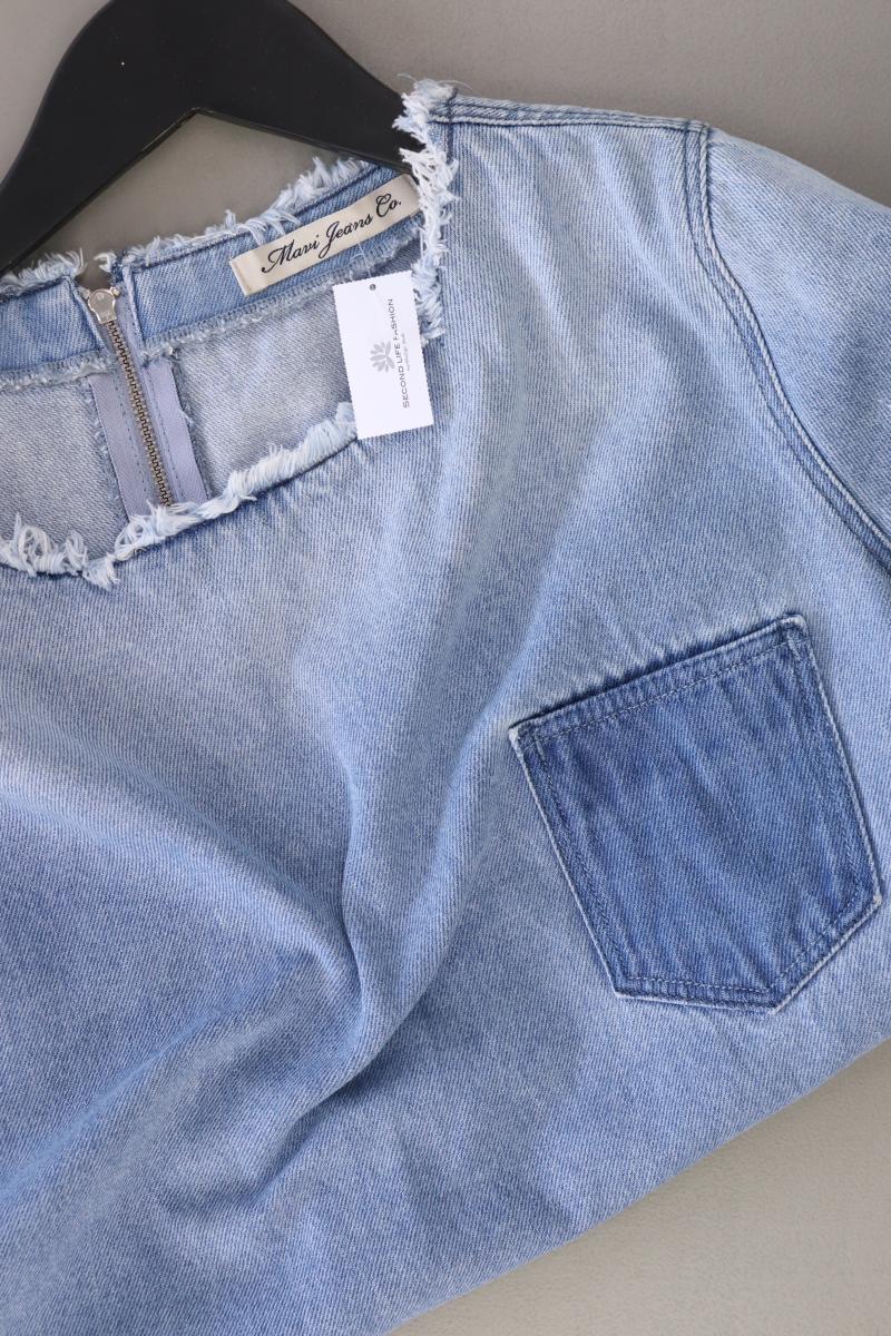 Mavi Jeansbluse Gr. S Kurzarm blau aus Baumwolle
