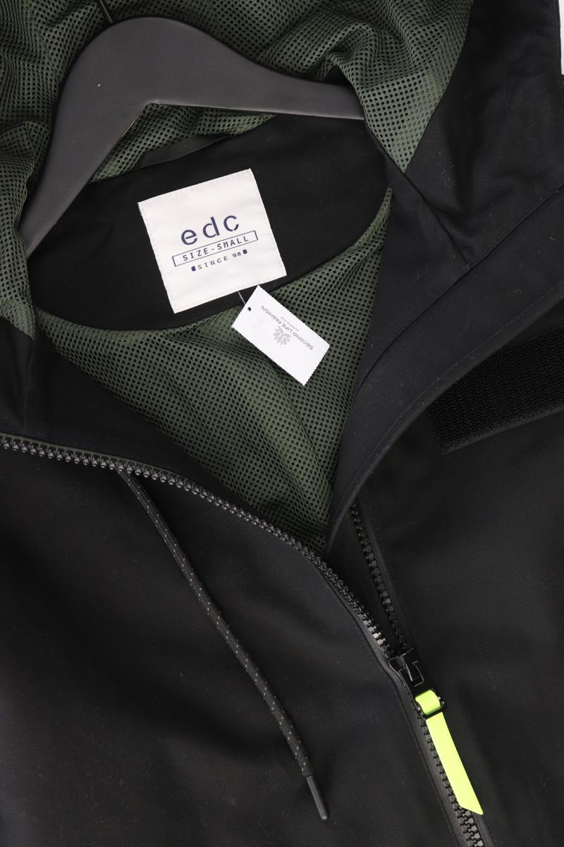 edc by Esprit Kapuzenmantel Gr. S neuwertig schwarz aus Baumwolle