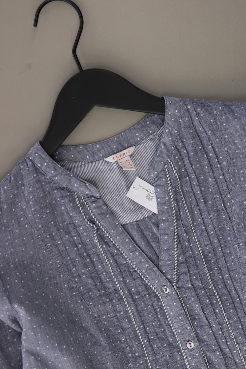 Esprit Langarmbluse Gr. 34 blau