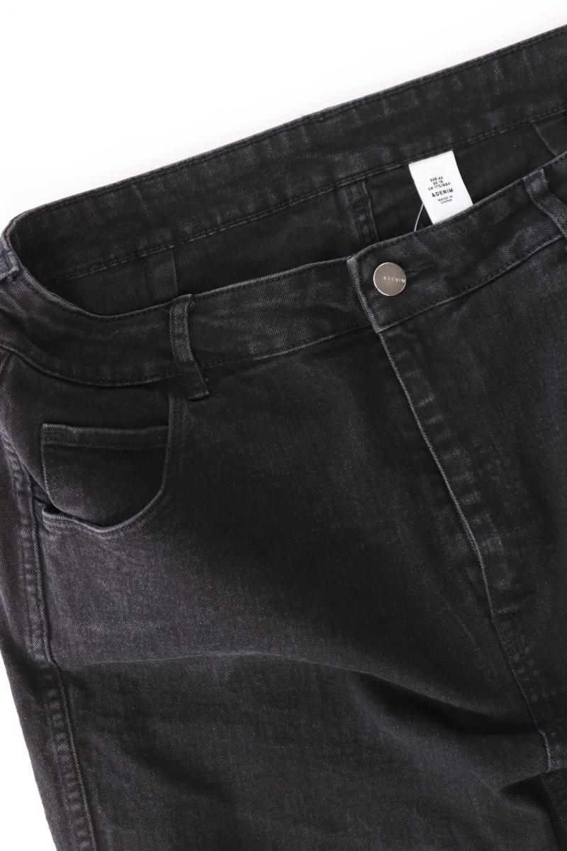 H&M Jeansrock Gr. 46 schwarz aus Baumwolle