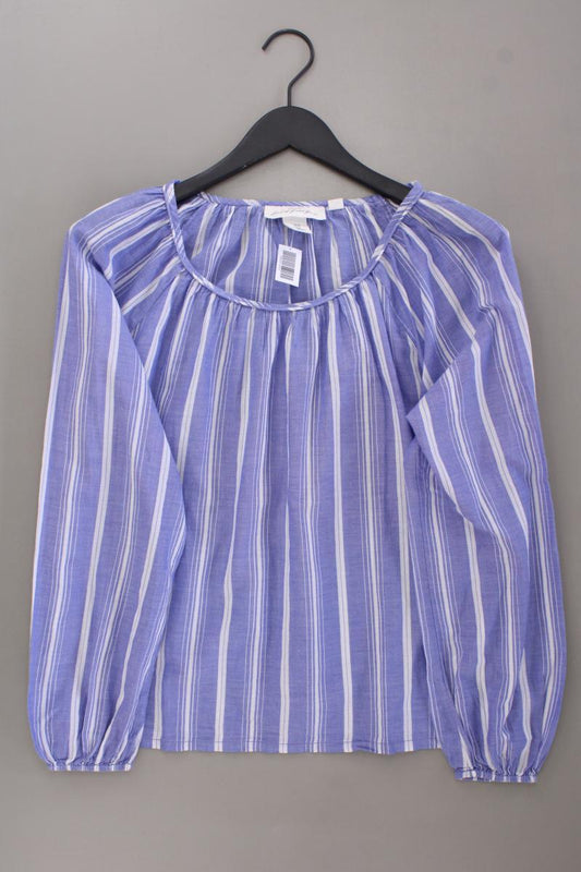 L.O.G.G. H&M Langarmbluse Gr. 34 gestreift blau aus Baumwolle
