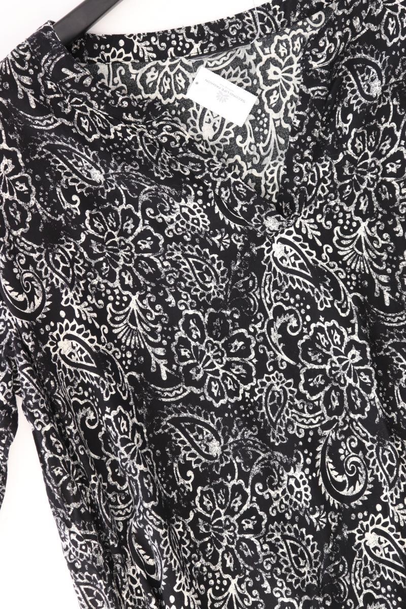 G!na Kleid Gr. 46/48 3/4 Ärmel schwarz aus Viskose