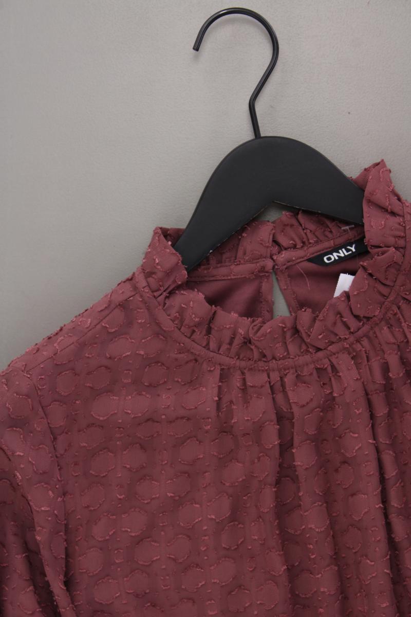 Only Chiffonkleid Gr. M Langarm rosa aus Polyester