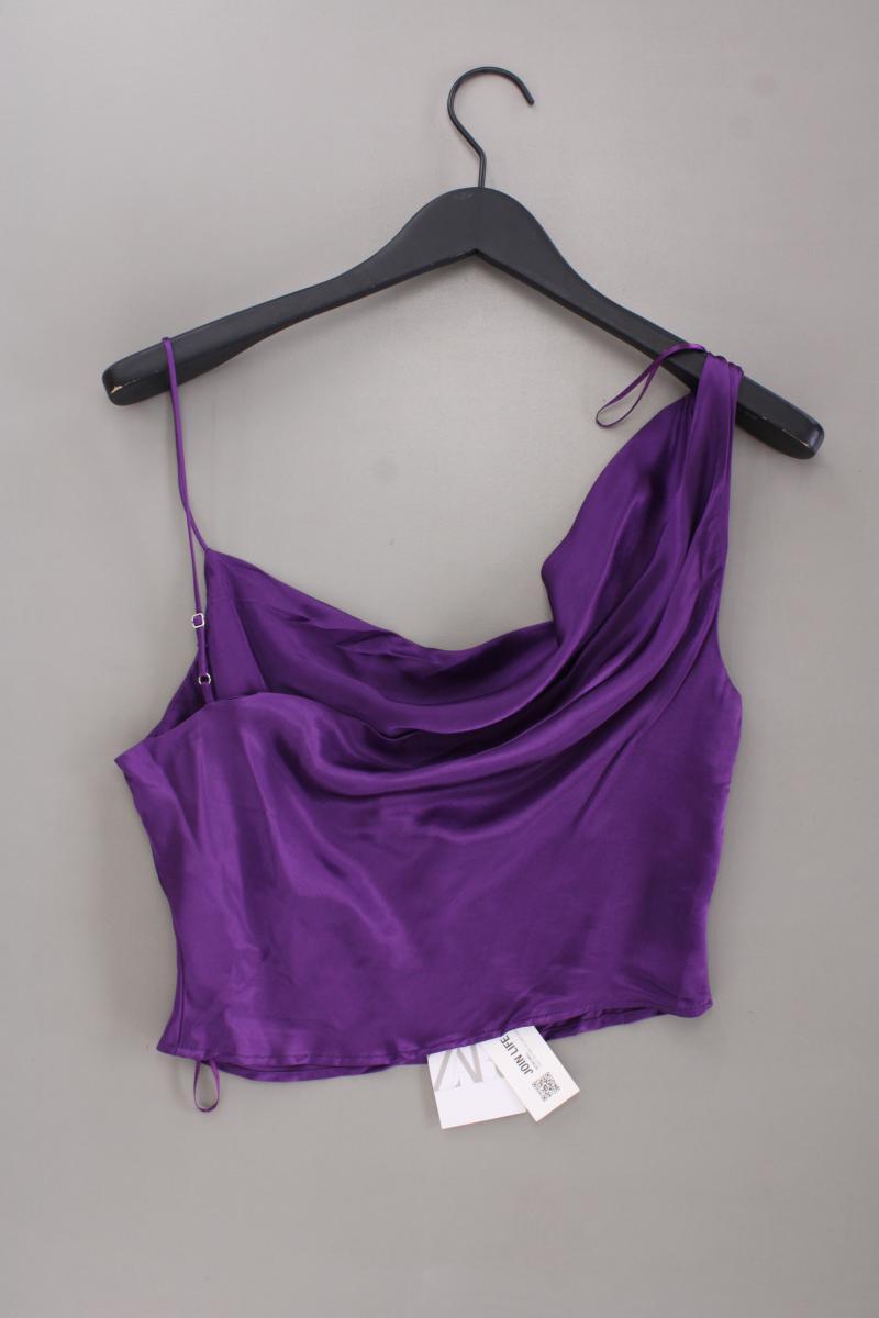 Zara Crop Top Gr. XS neu mit Etikett Neupreis: 19,99€! lila aus Viskose