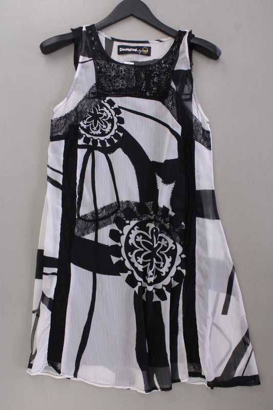 Desigual Chiffonkleid Gr. 36 Ärmellos schwarz aus Polyester