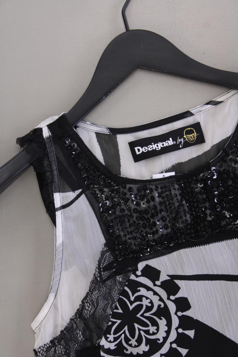 Desigual Chiffonkleid Gr. 36 Ärmellos schwarz aus Polyester