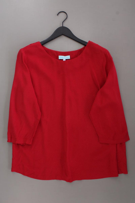 Pfeffinger Oversize-Bluse Gr. 44 neuwertig 3/4 Ärmel rot aus Viskose