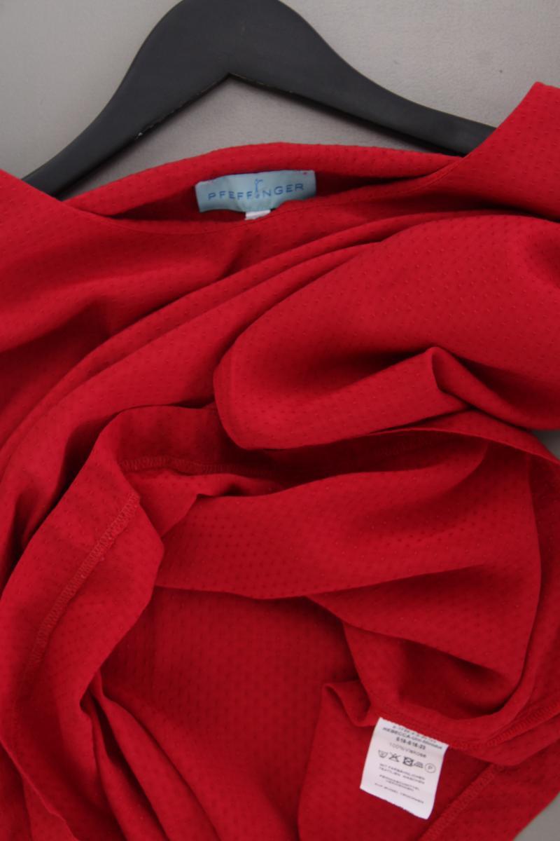 Pfeffinger Oversize-Bluse Gr. 44 neuwertig 3/4 Ärmel rot aus Viskose