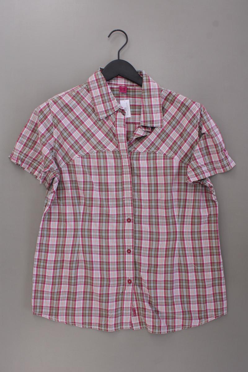 Salewa Karobluse Gr. 46 kariert Kurzarm pink aus Baumwolle