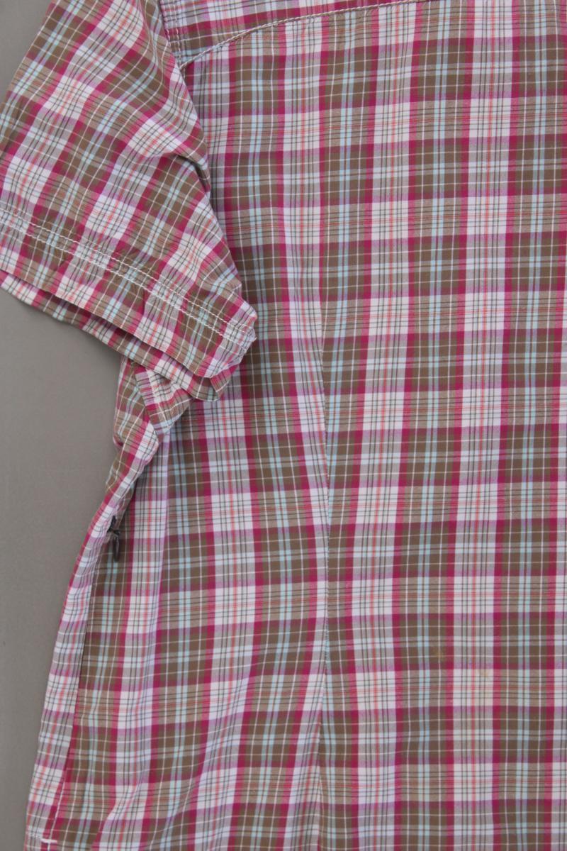 Salewa Karobluse Gr. 46 kariert Kurzarm pink aus Baumwolle
