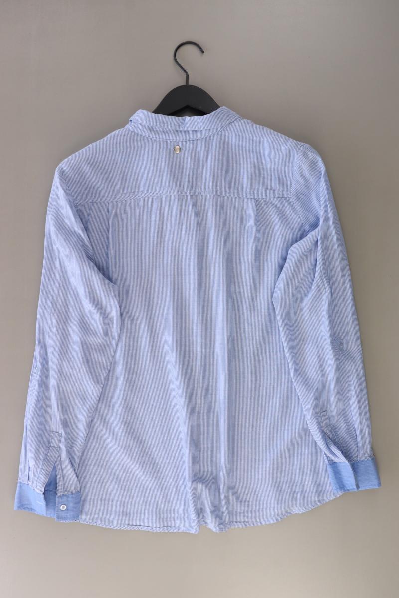 s.Oliver Langarmbluse Gr. 46 gestreift blau aus Viskose