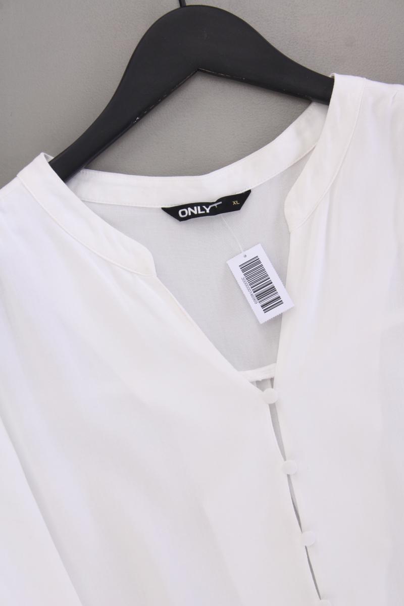 Only Langarmbluse Gr. XL neuwertig weiß aus Viskose