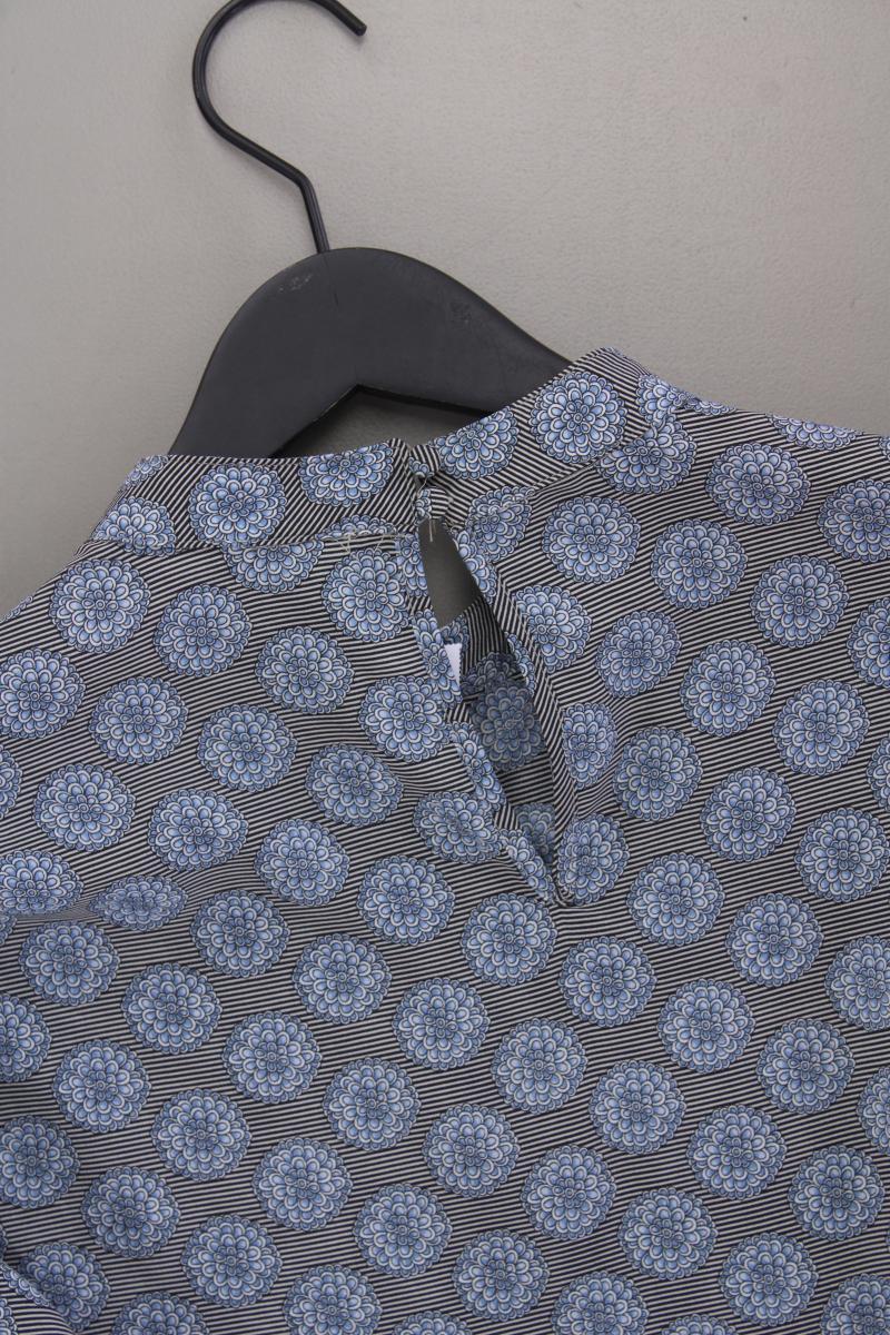 Benetton Langarmbluse Gr. 40 mit Blumenmuster blau