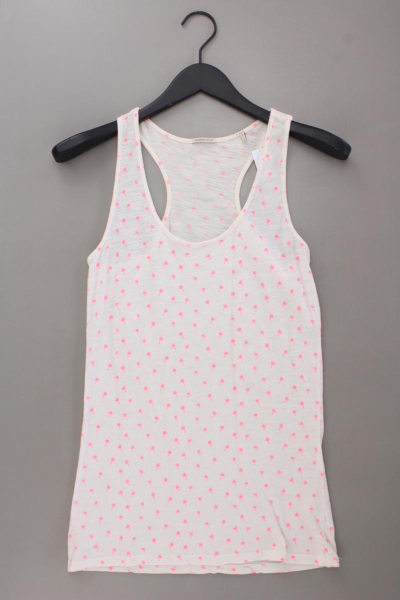 Maison Scotch Top mit Palmenmuster Gr. S creme aus Baumwolle