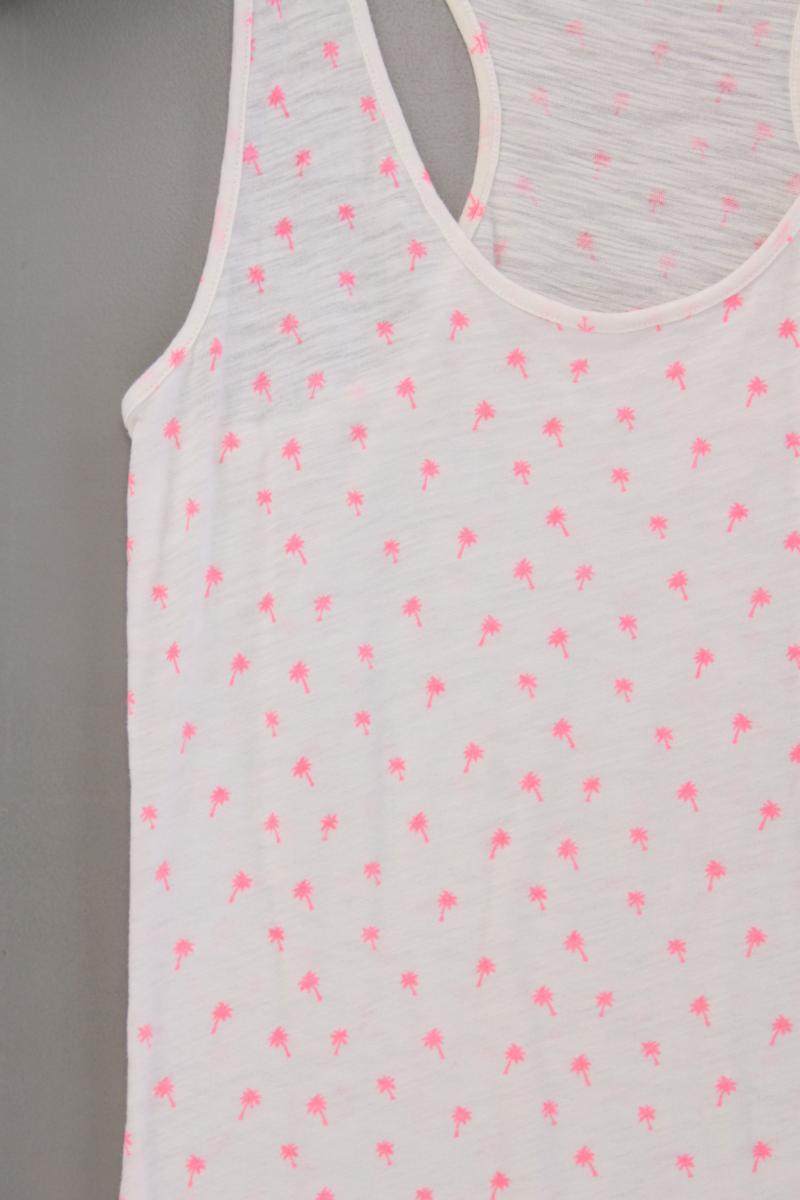 Maison Scotch Top mit Palmenmuster Gr. S creme aus Baumwolle