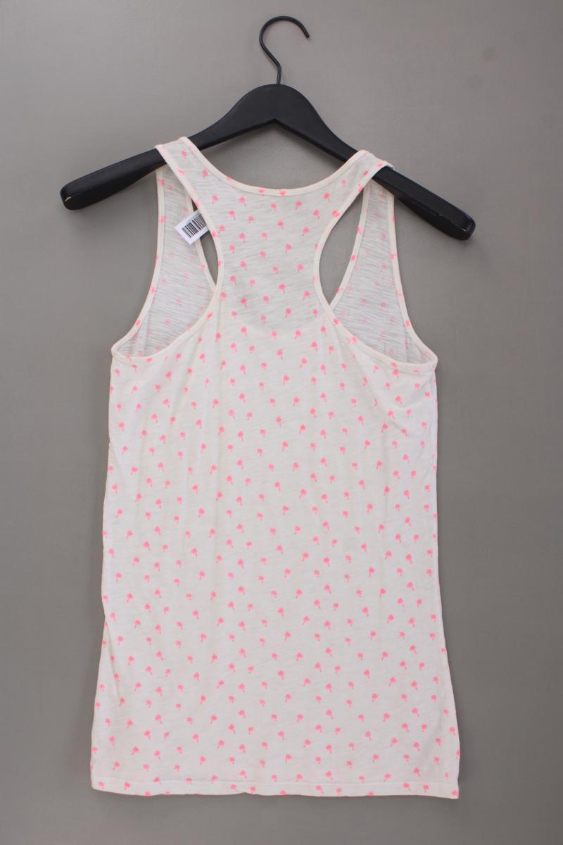 Maison Scotch Top mit Palmenmuster Gr. S creme aus Baumwolle